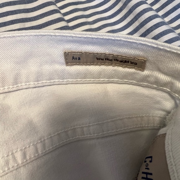 Aritzia - citizens of humanity long white jeans, fit really well super cute - Picture 4 of 4